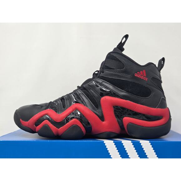 Adidas Crazy 8 BLACK RED D74581 Size 10 WORN